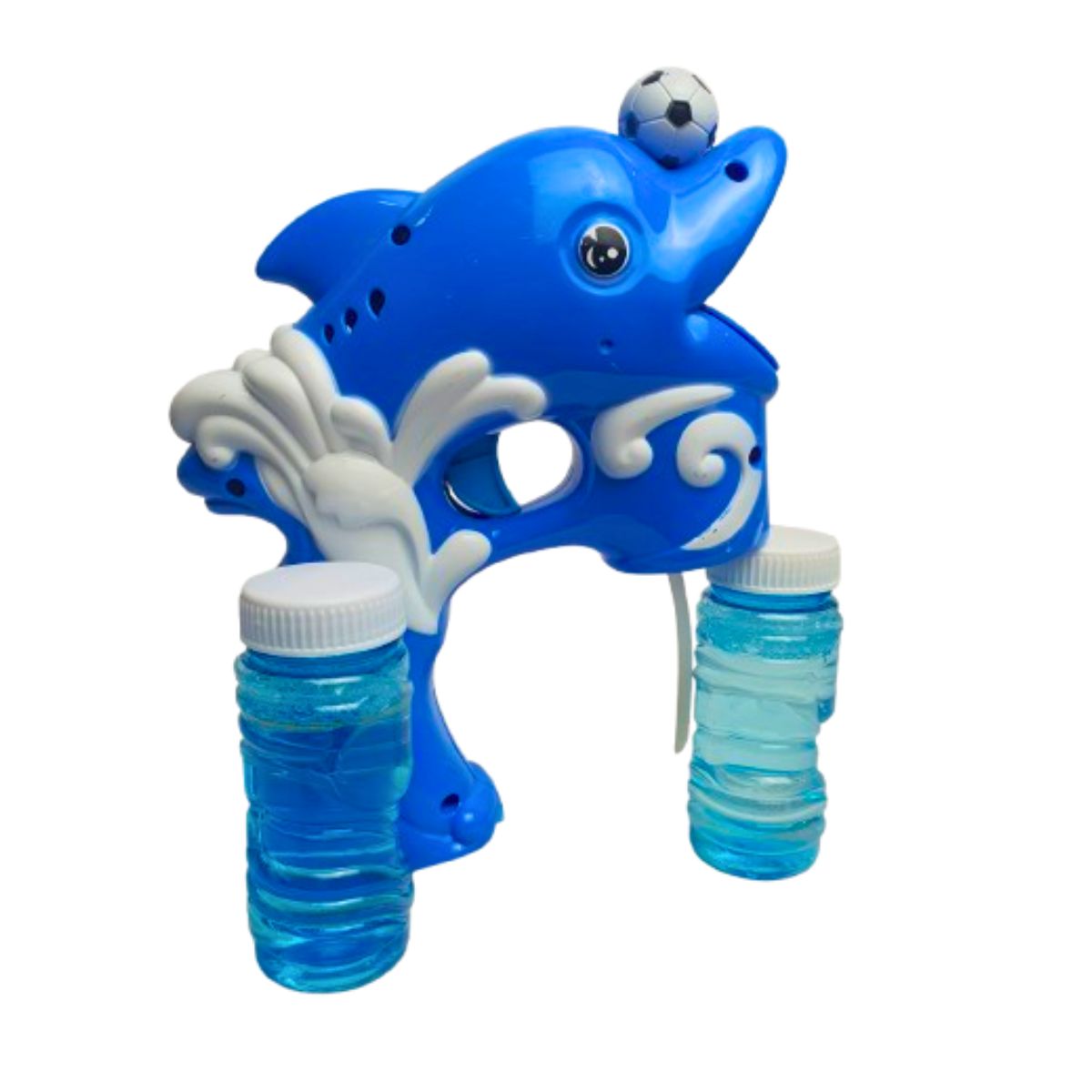 Brinquedo Pistola Lança Bolha Golfinho Azul Com Luz Brinquedo Pistola Lança Bolha Golfinho Azul Com Luz